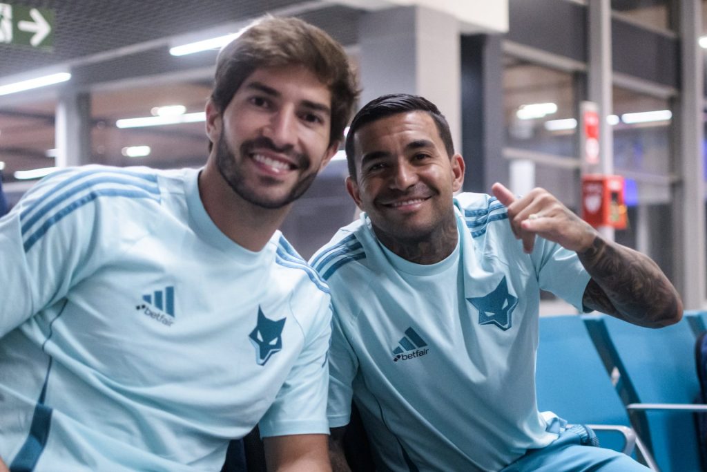 Lucas Silva e Dudu Viagem para Tampa, nos Estados Unidos Foto: Gustavo Aleixo/Cruzeiro