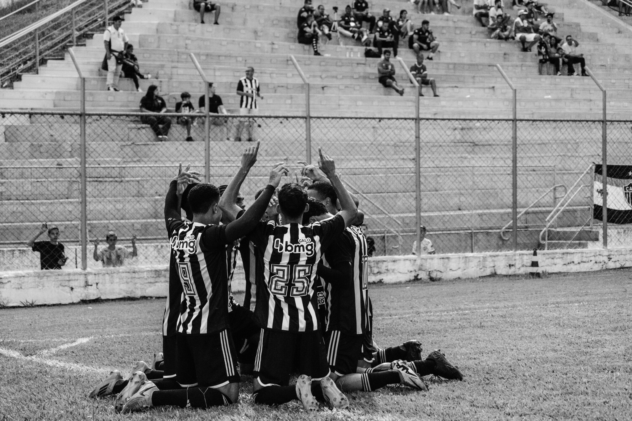 Time Sub-20 do Atlético, o Galinho (Foto: Pedro Click / Atlético)